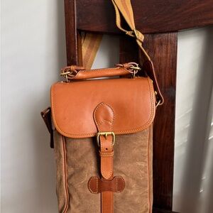 Mulholland Endurance Insulted Two Bottle Wine Carrier in Hazel & Bridle Tan